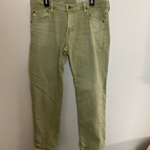 AG Adriano Goldschmied Men's The Tellis Olive Slim Jeans